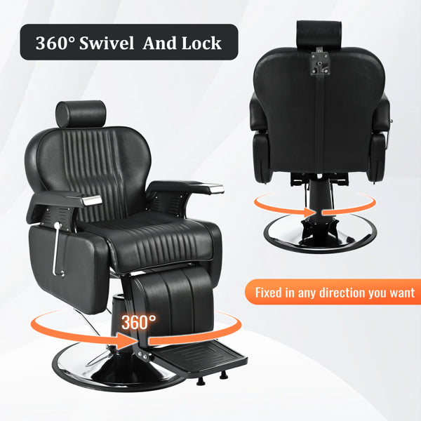 Chaise de coiffeur inclinable de service lourd