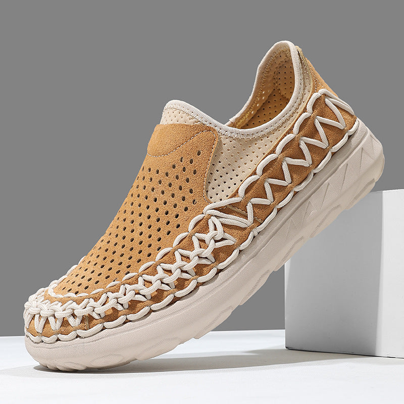 Chaussures en mesh tissées à la main et respirantes