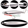15g Plating Silvery Metal Jig Lure Sea Fishing Bait Fishing Lure Saltwater Bass Tackle