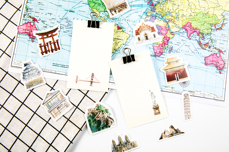 Histoire de l'architecture mondiale Sticker Boxed