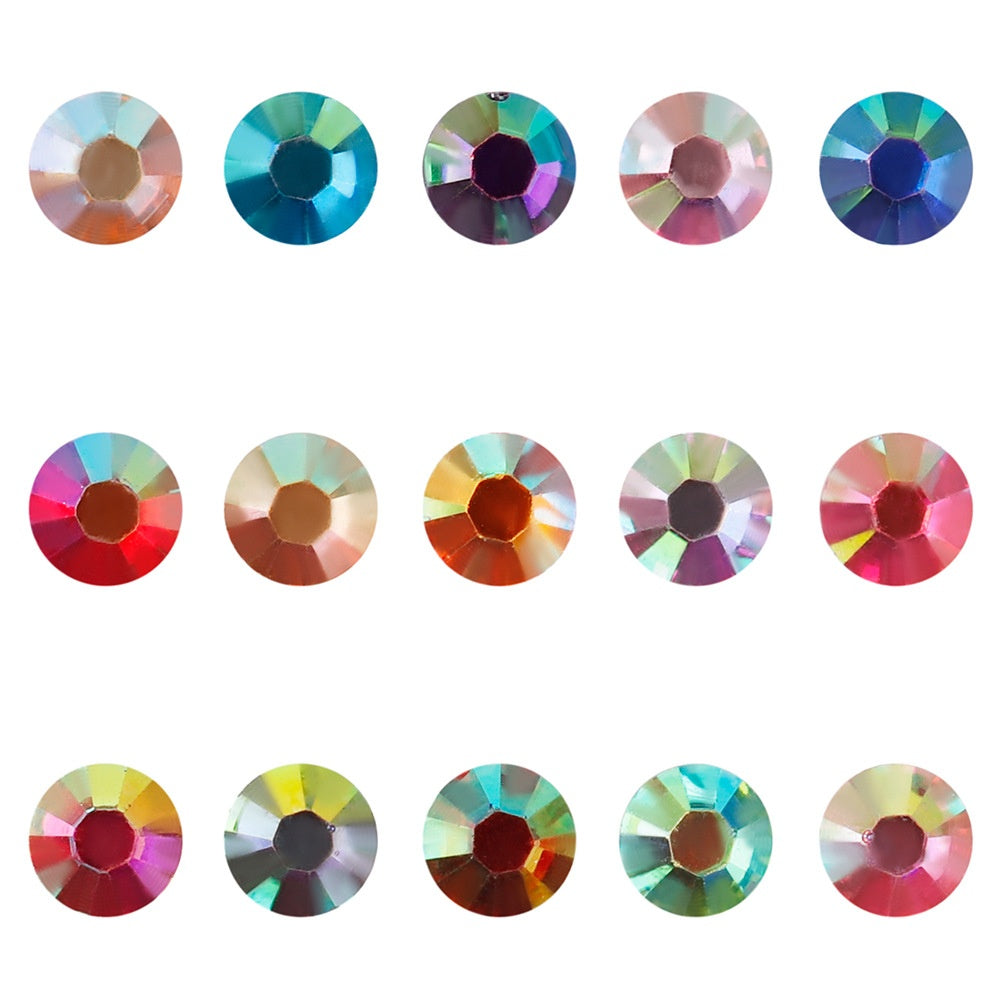 Resin Flat Magic Color Nail Strass-sticking Ornement fait à la main
