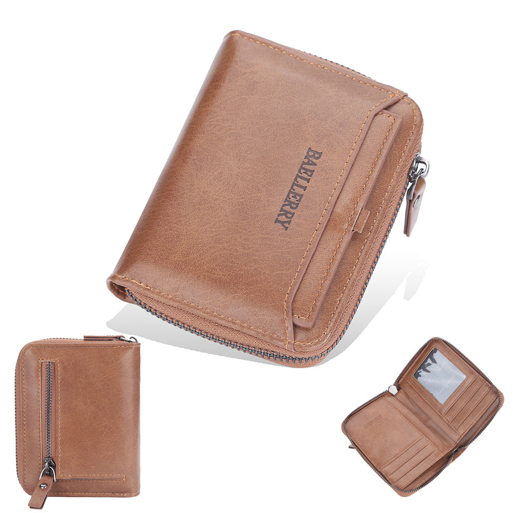 Business Retro Multi Card Slots Portefeuille Hommes