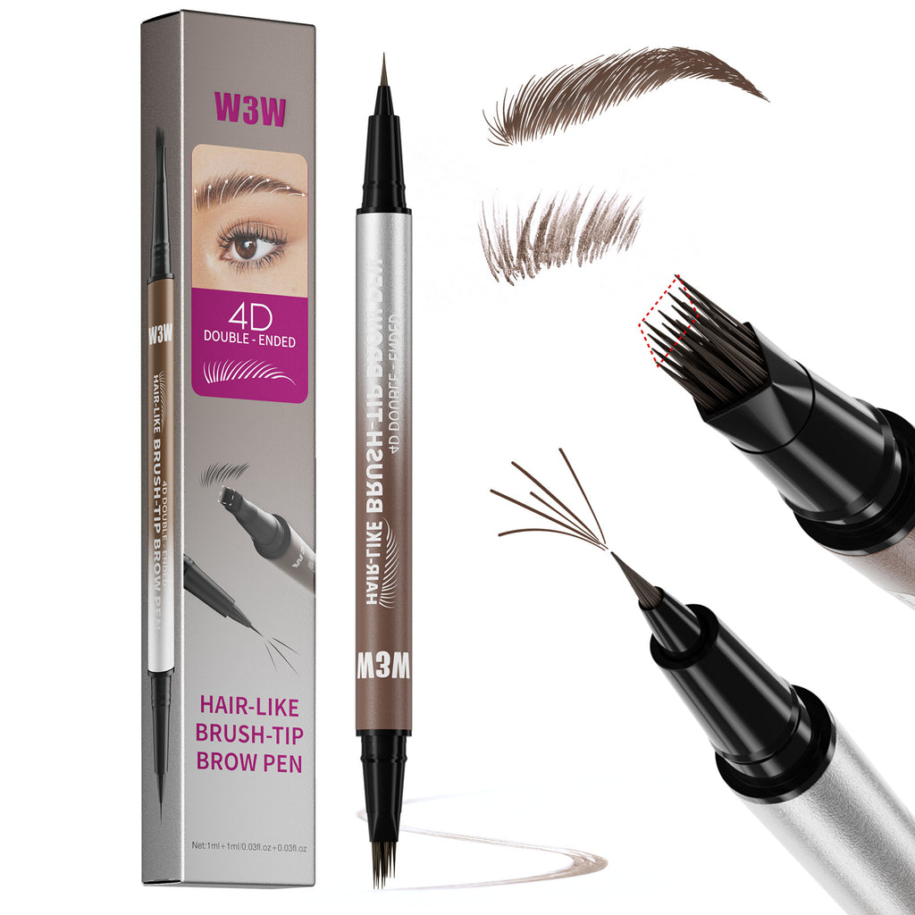 Crayon à sourcils à double extrémité étanche anti-suisse