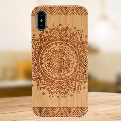 Boîtier de téléphone mobile en bois
