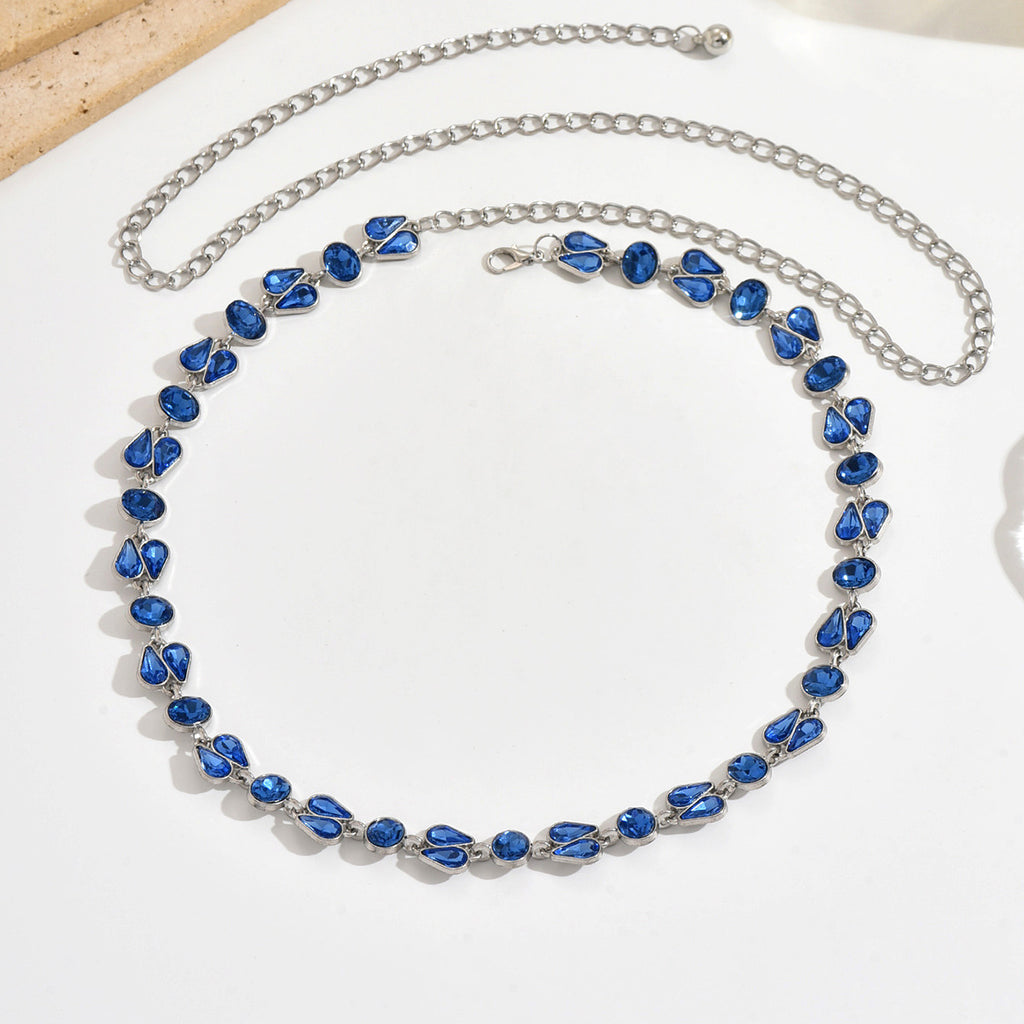 Style européen et américain personnalisé Design créatif Blue Water Drop corps géométrique Ch