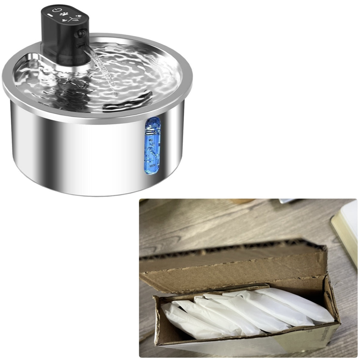 Robinet d'eau Cat Acier inoxydable Cycle de chauffage à température constante