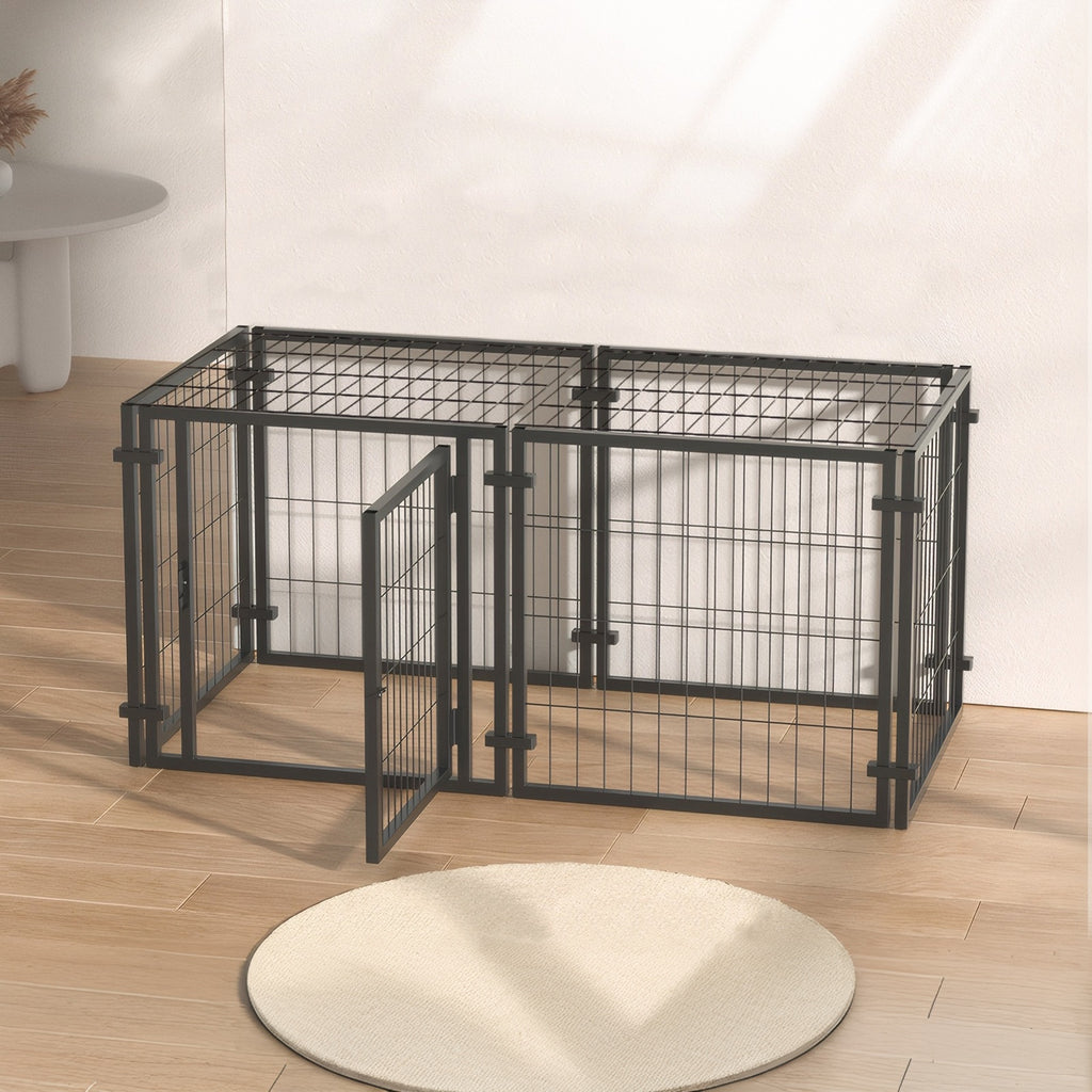 Crate de chien de 47,2" pour petits chiens de taille moyenne