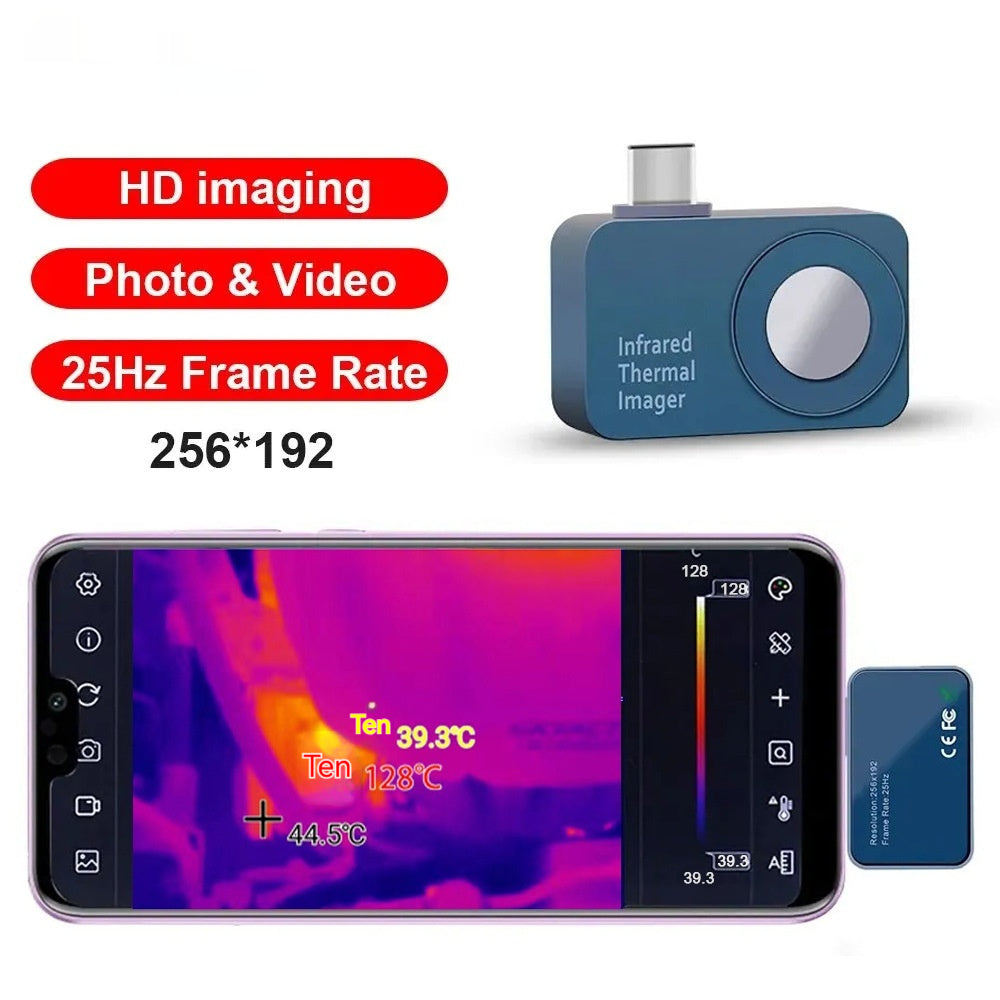 Caméra d'imagerie thermique rechargeable Android