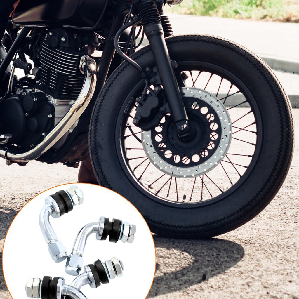 Conversion des pneus sous vide pour les motos utilisant des tiges de soupape de voiture