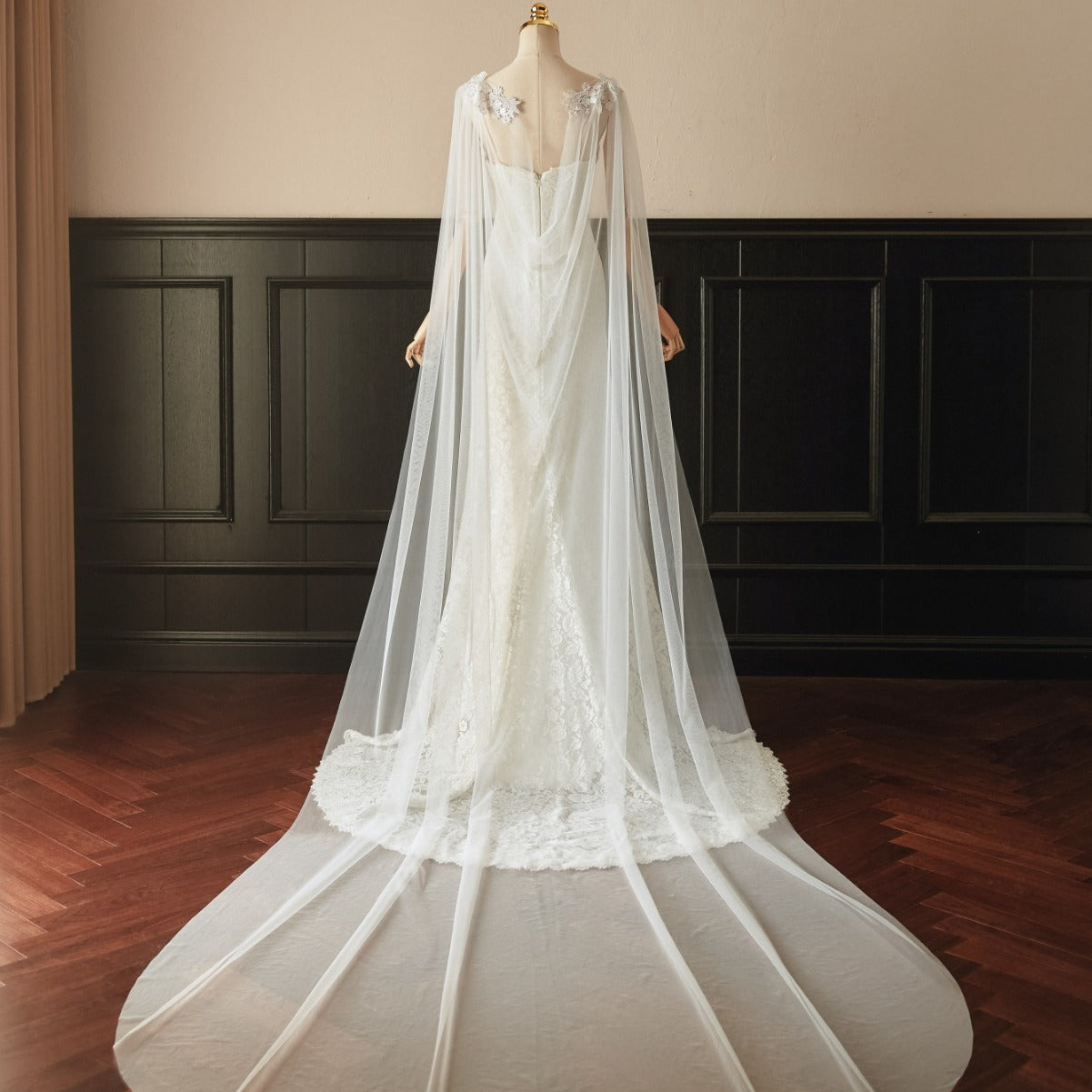 Mesh Style Dentelle Mariage de mariée Châle