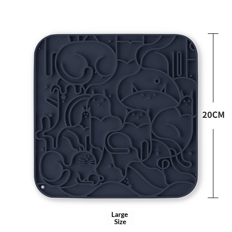Tapis pour animaux de compagnie en silicone pour le collage
