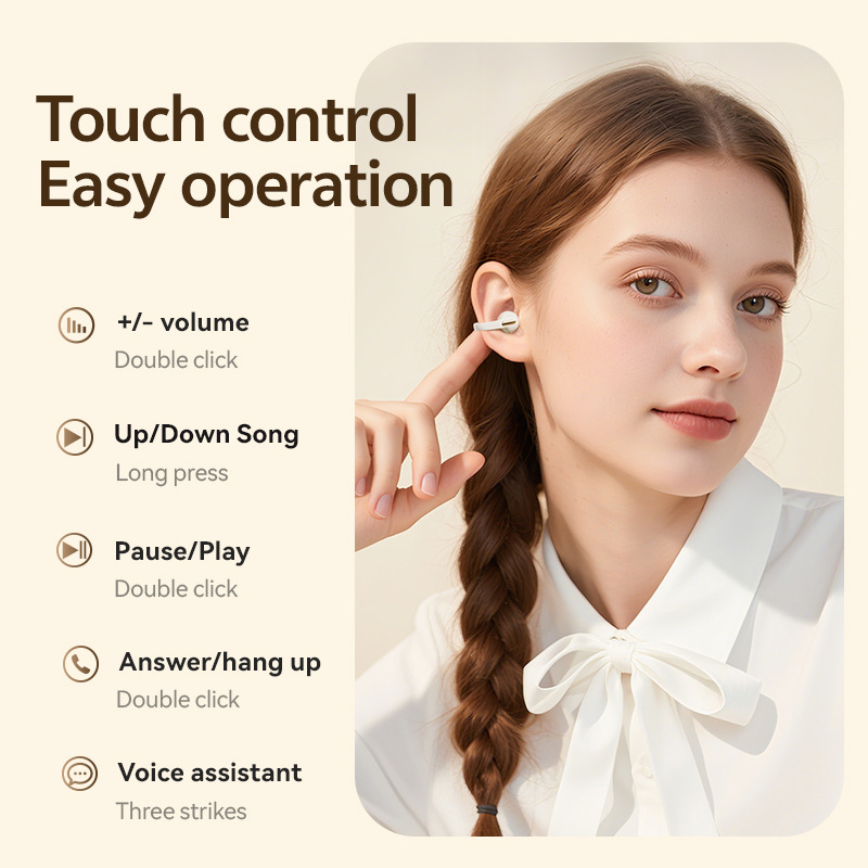 Explosion transfrontalière M136 Clamp Earphone haute couleur ultra longue vie faible latence sans fil