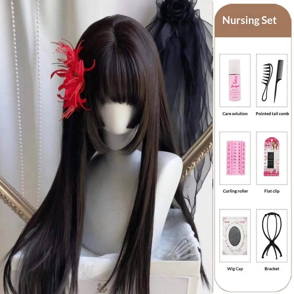 Perruque en fibre synthétique pleine tête - Style naturel volumineux pour la fête quotidienne Cosplay
