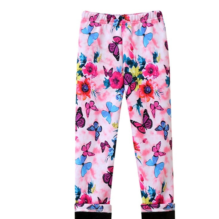 Filles Fine-Flannel PrintempsAutomne Vêtements de dessus Pantalons lait-viscose