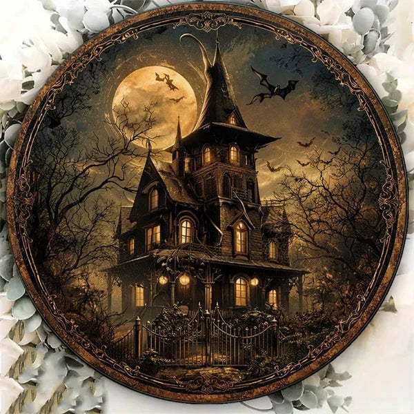 CIFbuy 1pc 8x8in vieux panneau d'Halloween