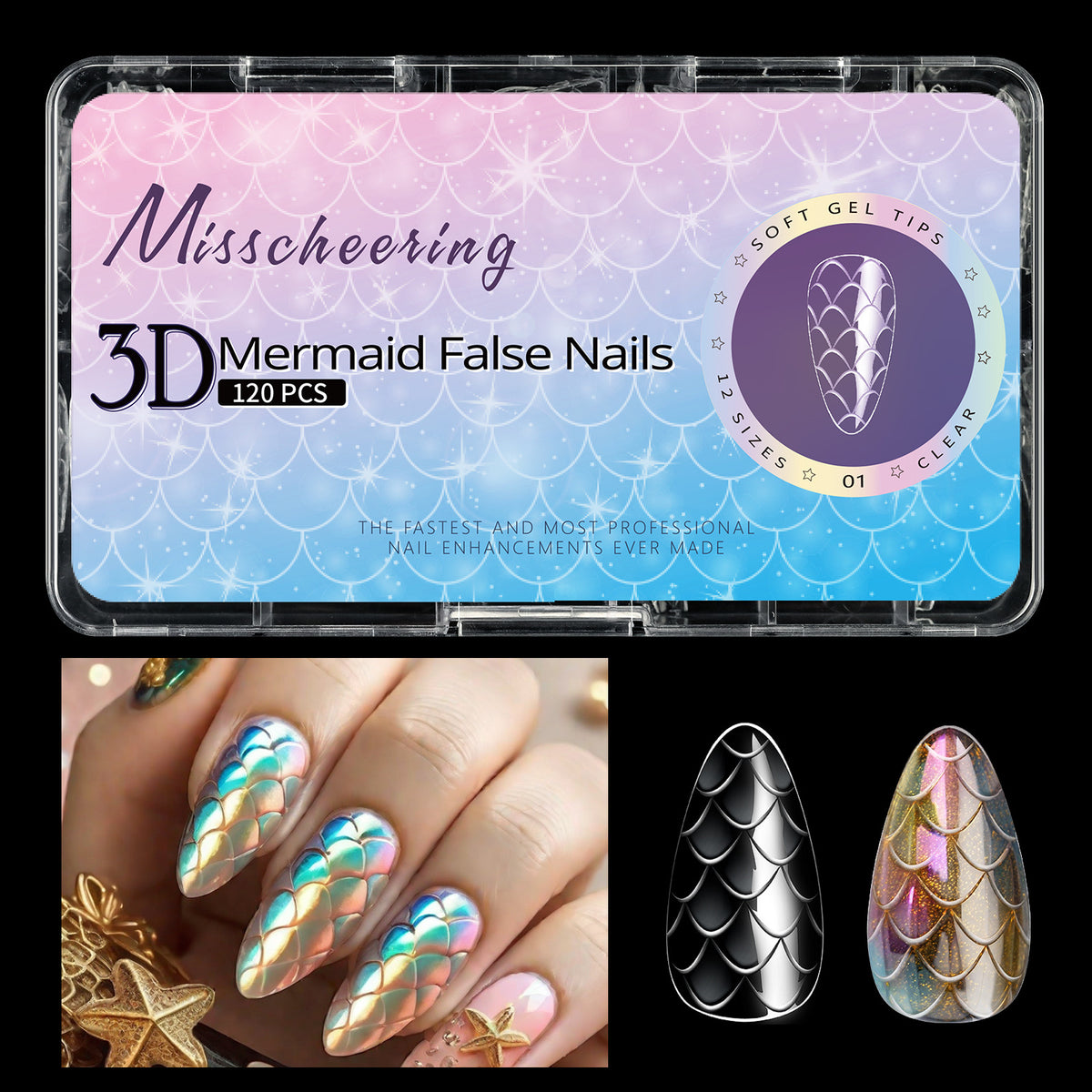 Épaisseur 3D Long Conseil de façonnage des ongles