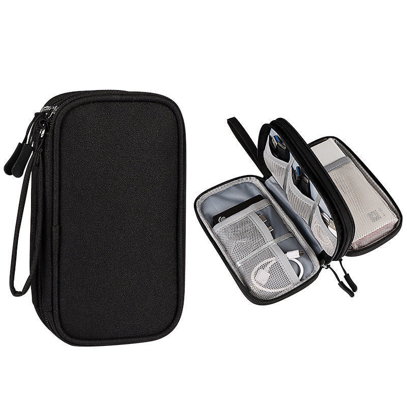 Mode Waterproof Data Cable Portable Power Bank Sac de rangement