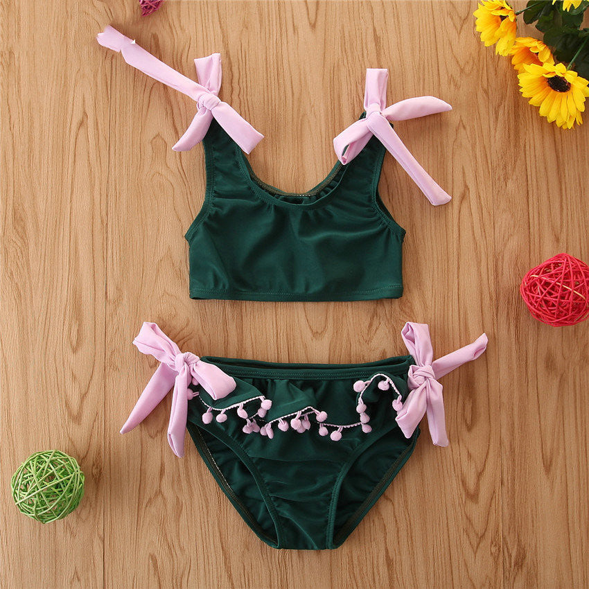 Maillot de bain de fille d'été costume Fashion Girl couleur matching maillot de bain