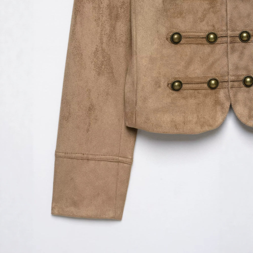 Veste stylish Stand-Collar avec plusieurs boutons