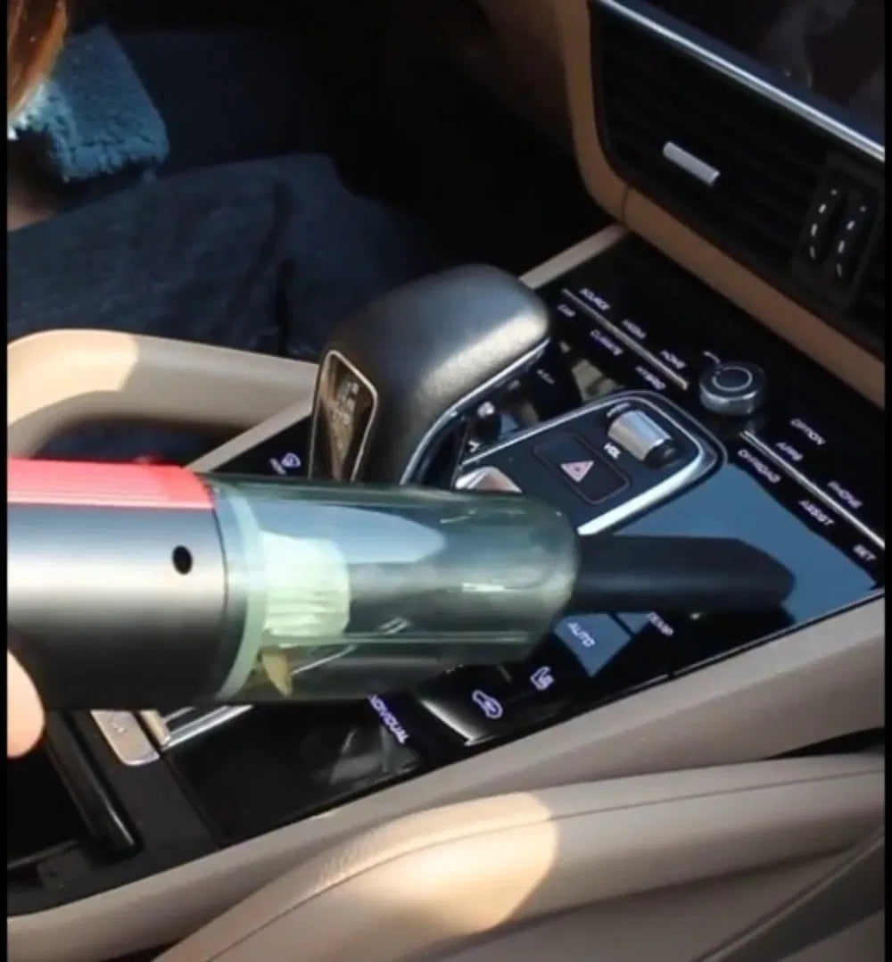 Voiture aspirateur Red Wired avec aspirateur portatif puissant petit mini re