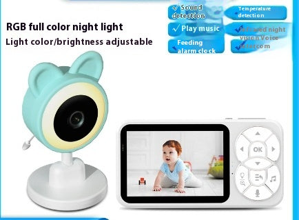 Moniteur de bébé avec VOX Mode nuit vision couleur pleine lumière alarme sonore surveillance intelligente Ca