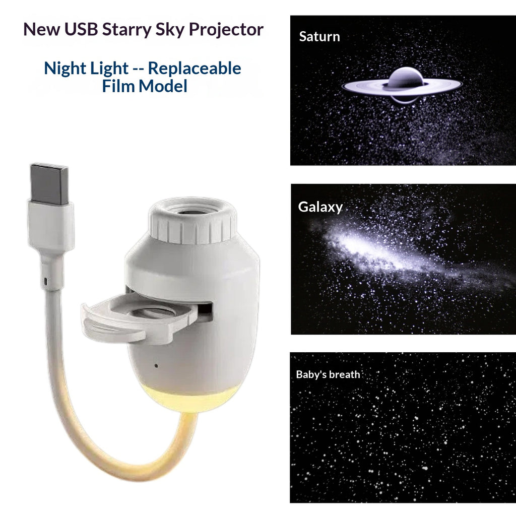 Lampe de projection USB Starry Sky montée sur voiture