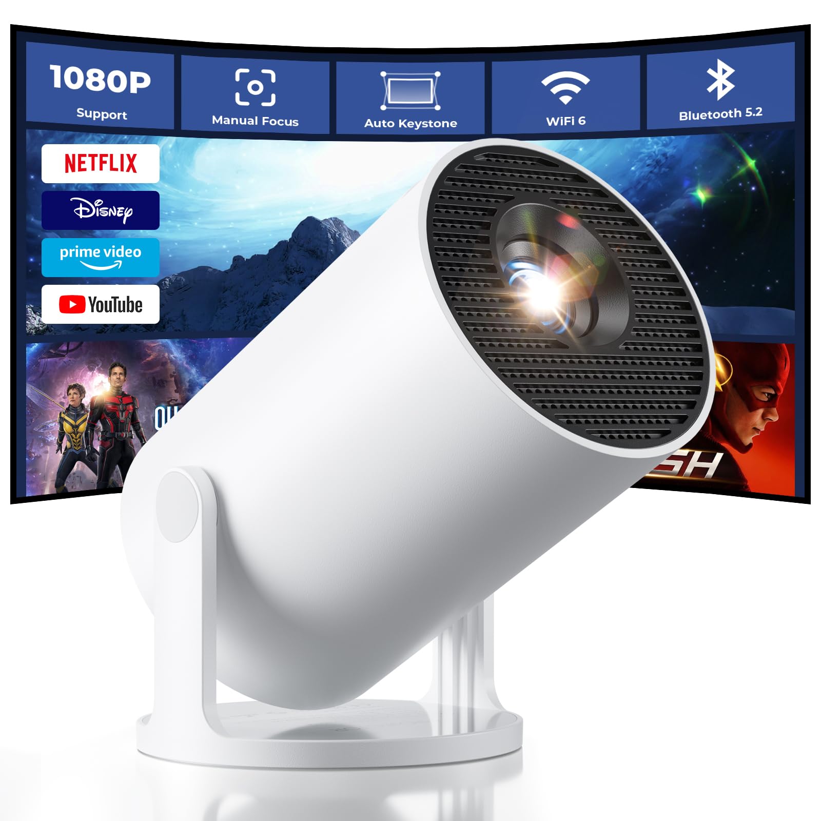 Projecteur intelligent portatif