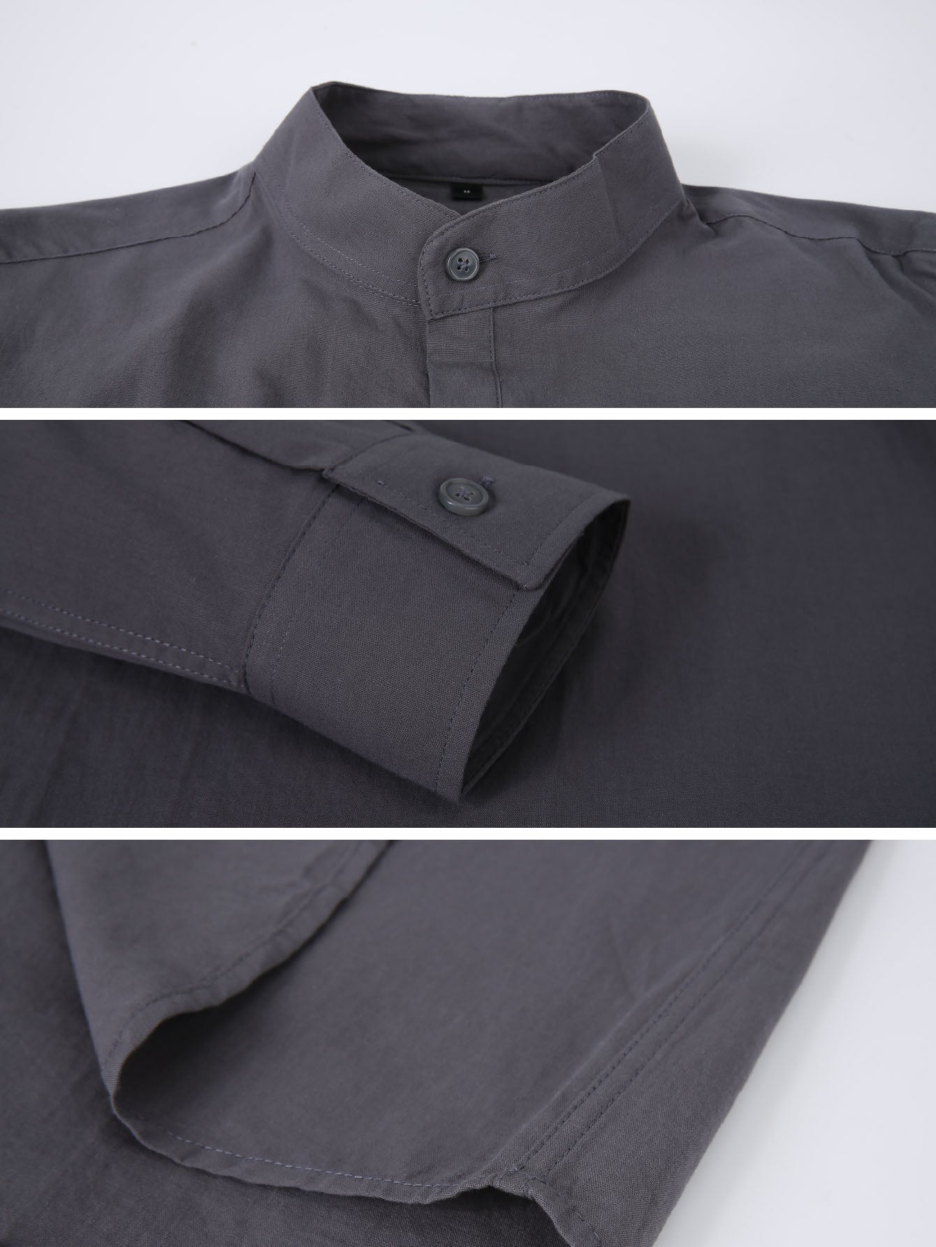 Chemise de travail en coton dur à manches moyennes