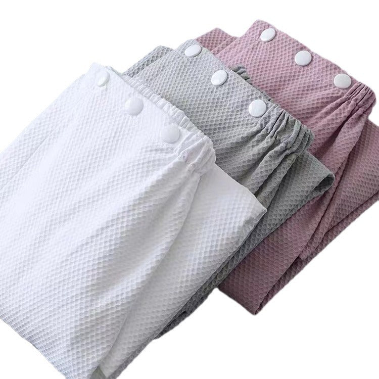 Serviette de bain en coton à dessus de tube avec des snaps cachés