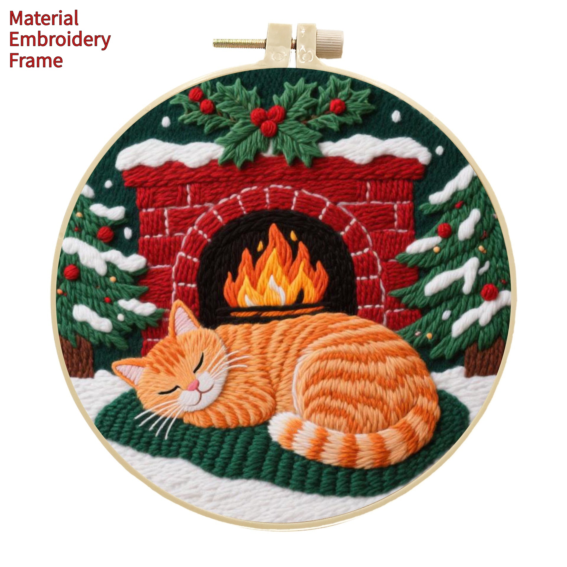 Cat Broderie artisanale Diy Matériau Package