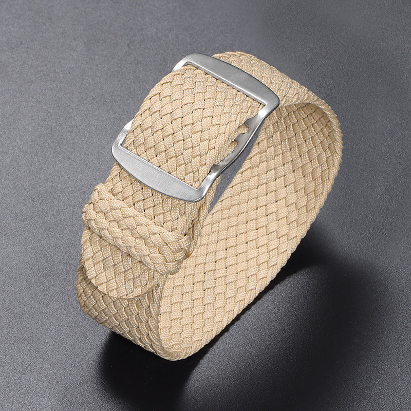 Bracelet de montre en nylon tissé pièces sur toile bracelet de montre