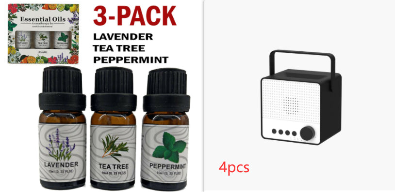 Timing Charger Décompression Flame Aroma Diffuseur Blanc Bruit Haut-parleur Bluetooth