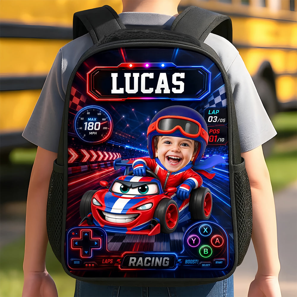 Custom Photo Kids Front Printed Backpack Personnalisé Retour à l'école Cadeaux pour enfants Cruisi
