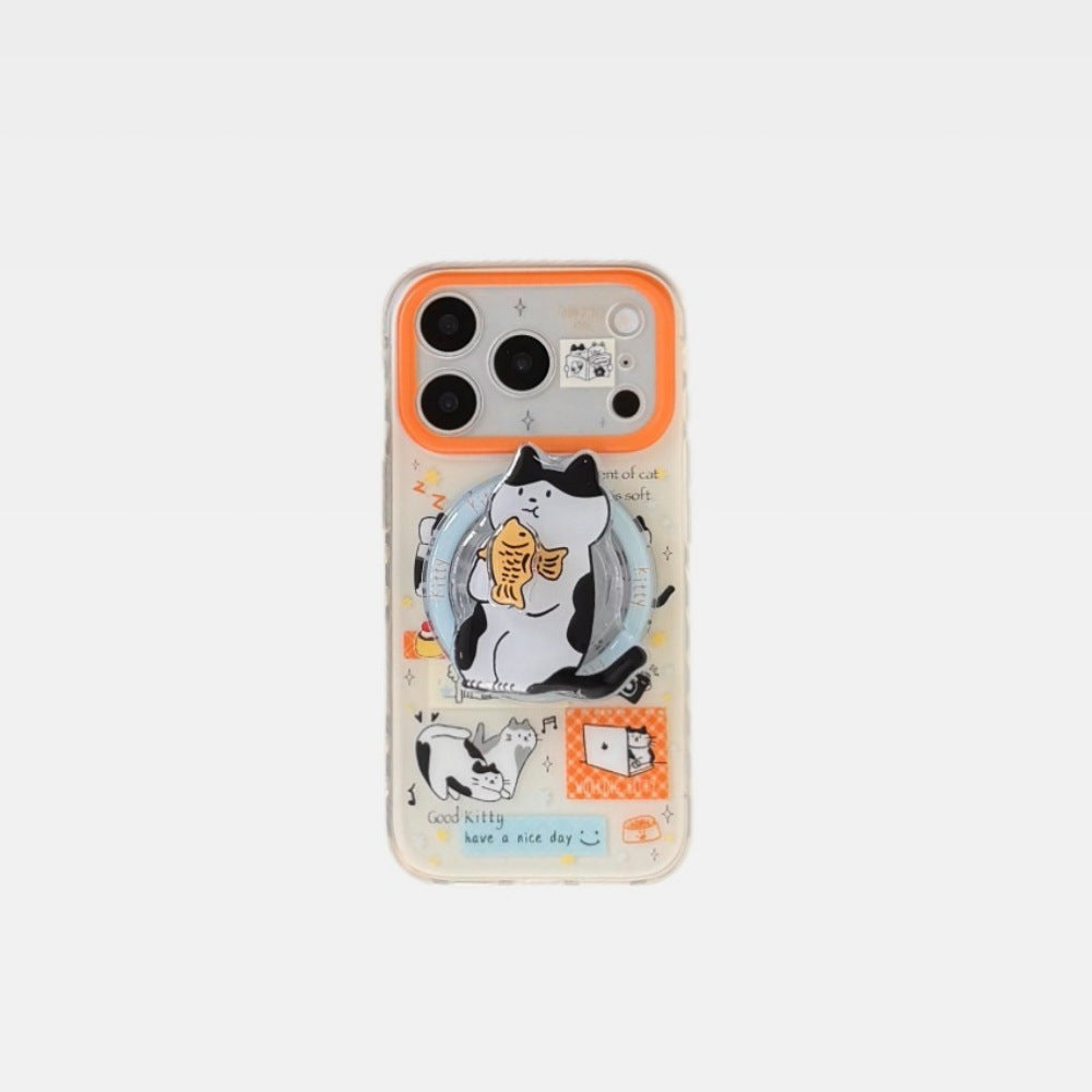 Boite de téléphone de dessin animé pour chats et chiens tachetés