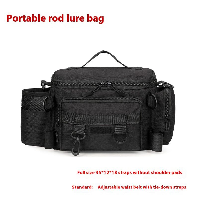 Grand Capacité Multifonctionnel Insertion Pole Lure Waist Bag