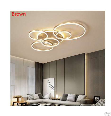 Salon LED lampe moderne éclairage Minimalist installations contemporaines
