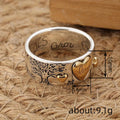 Une bague double couleur qui se marie avec amour