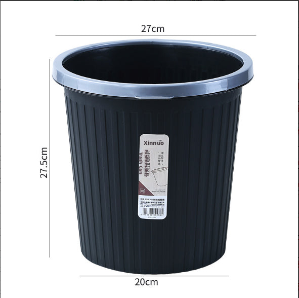 Bouteilles à anneaux de pression en plastique - fond inférieur noir 20* supérieur 27* hauteur 27,5cm-1 p