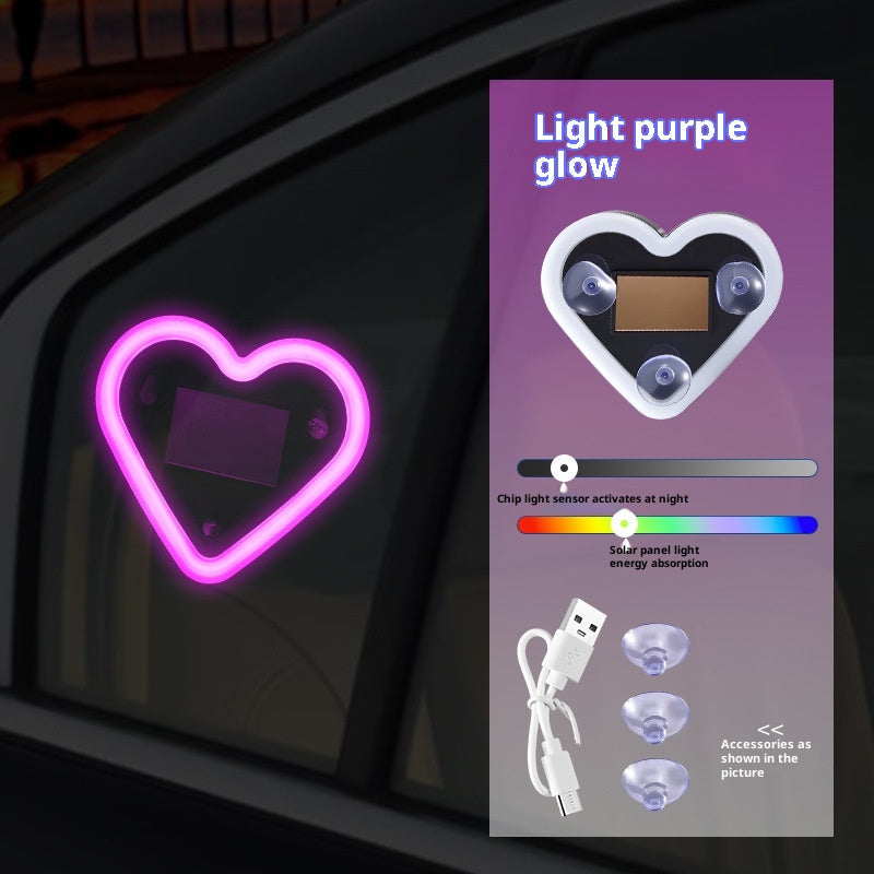 Lumière d'humeur décorative à moteur solaire sur le thème de la voiture