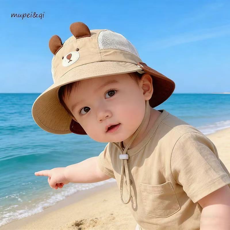 Chapeau d'été de pêcheur protecteur du soleil pour garçons et filles