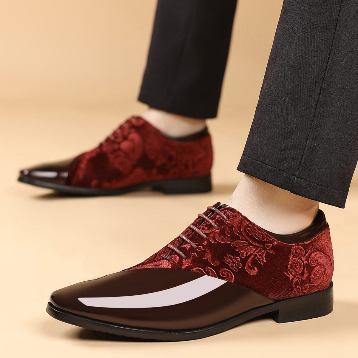Chaussures Shiny Business Pointed orteil en cuir