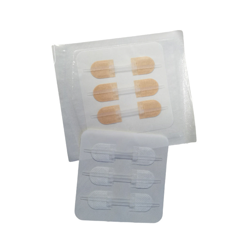 Non-tissé Zipper Skin Stapler Wound Suture Patch Pull Bande autocollante