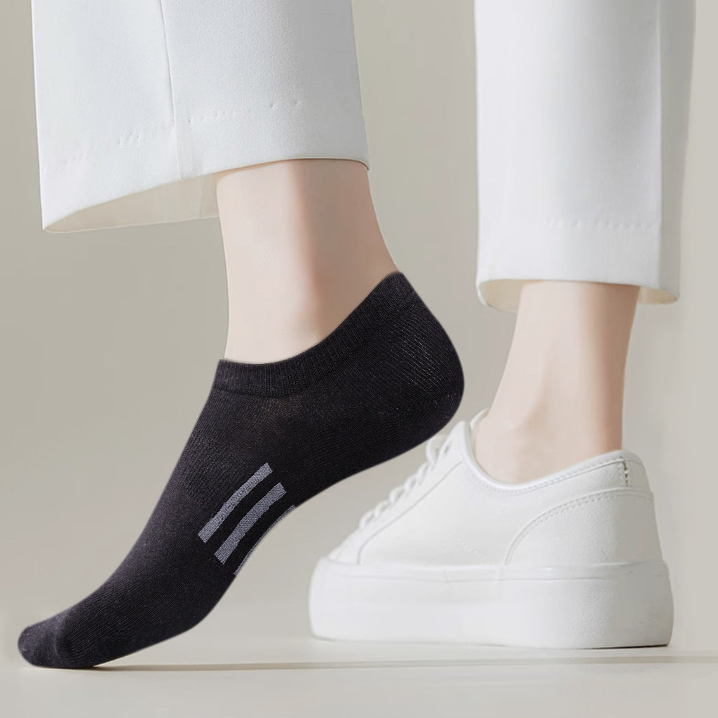 Pure coton Respirant Été mince serré Chaussettes mâles invisibles