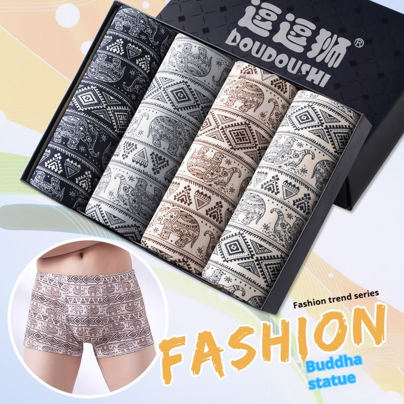 Boxer homme Slips Étudiant Mode tendance Nouveau