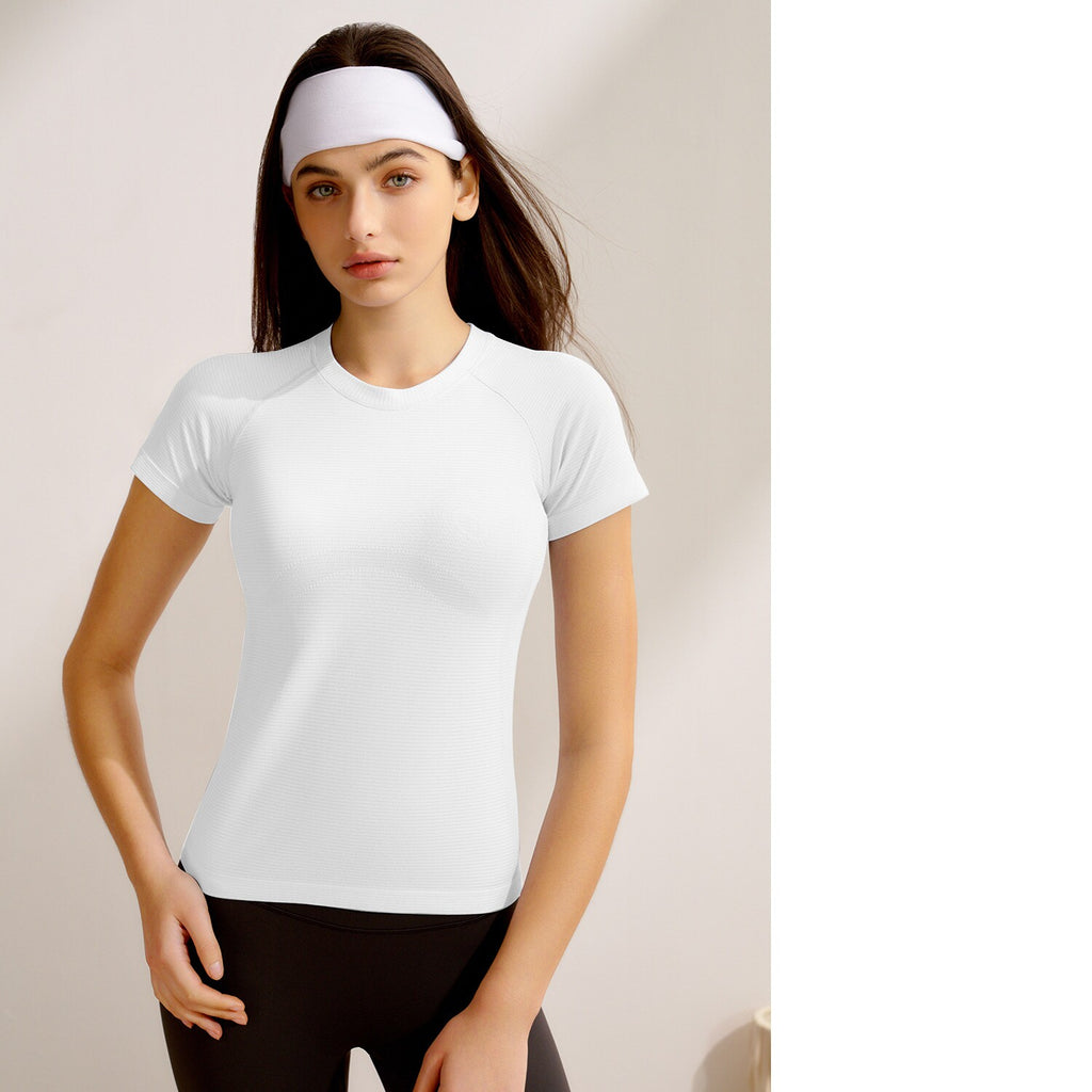 Top de yoga à manches courtes pour femmes