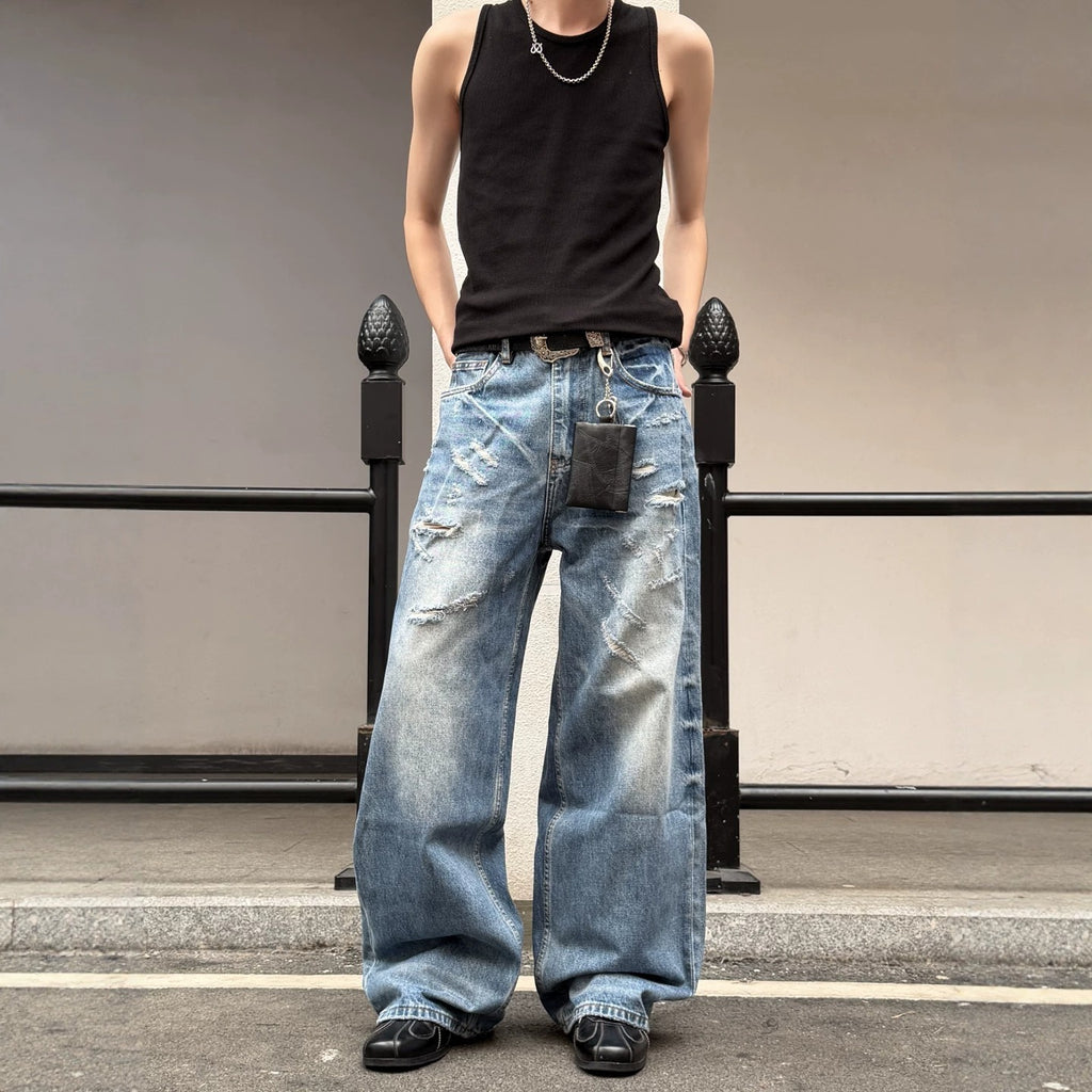 Hommes mode et polyvalents Ripped Jeans