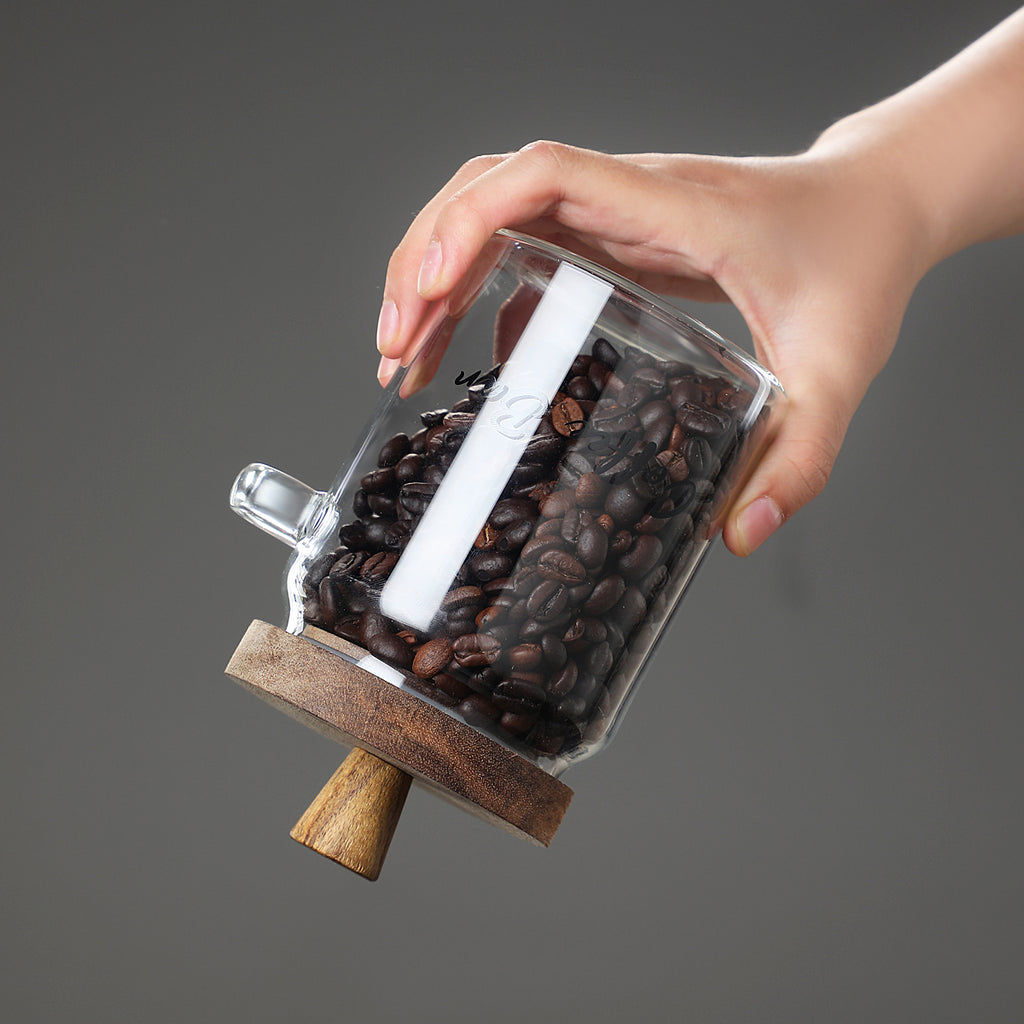 1 Pcs 15 OZ Pots de café en verre avec cuillères