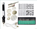 Kit de fraise électrique pour micro-carving réglable à double usage 42V avec charge et prise en charge