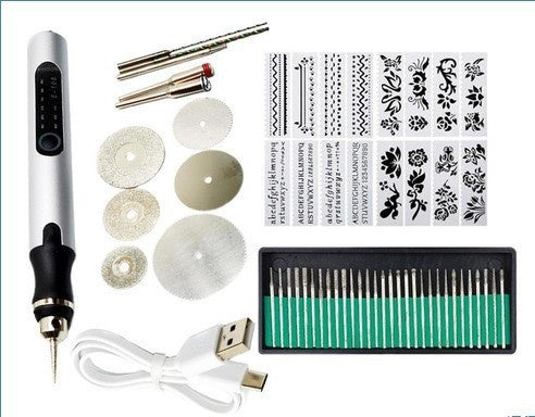 Kit de fraise électrique pour micro-carving réglable à double usage 42V avec charge et prise en charge