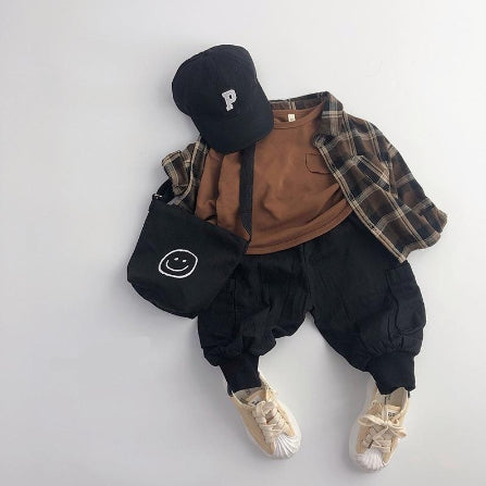 Manteau de printemps élégant et chemise pour enfants